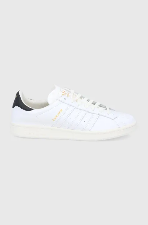 Шкіряні черевики adidas Originals Earlham GW5758 колір білий GW5758-FTWWHT