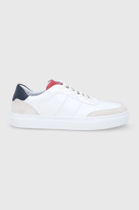 Tommy Hilfiger ghete de piele culoarea alb