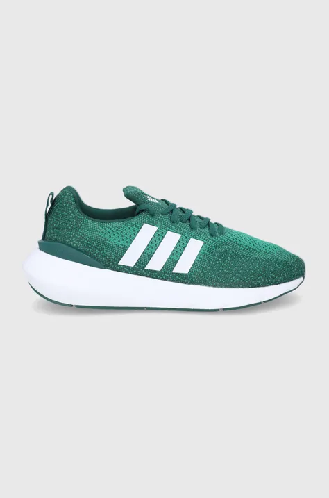 Παπούτσια adidas Originals Swift Run χρώμα: πράσινο