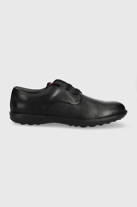 Кожени половинки обувки Camper Atom Work мъжки в черно