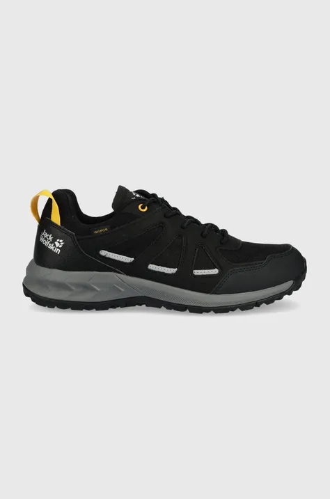Παπούτσια Jack Wolfskin Woodland 2 Texapore Low χρώμα: μαύρο