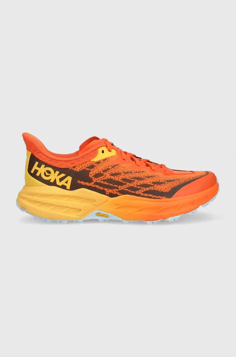 Běžecké boty Hoka Speedgoat 5 oranžová barva, 1123157