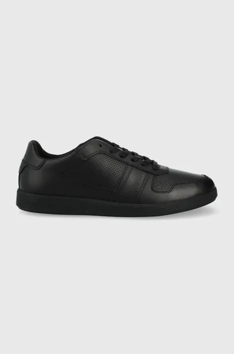 Шкіряні кросівки Calvin Klein колір чорний