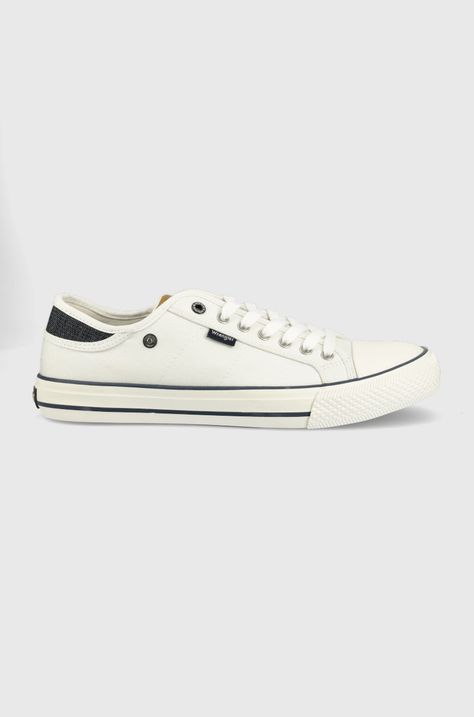Πάνινα παπούτσια Wrangler Ray Pocket χρώμα: άσπρο
