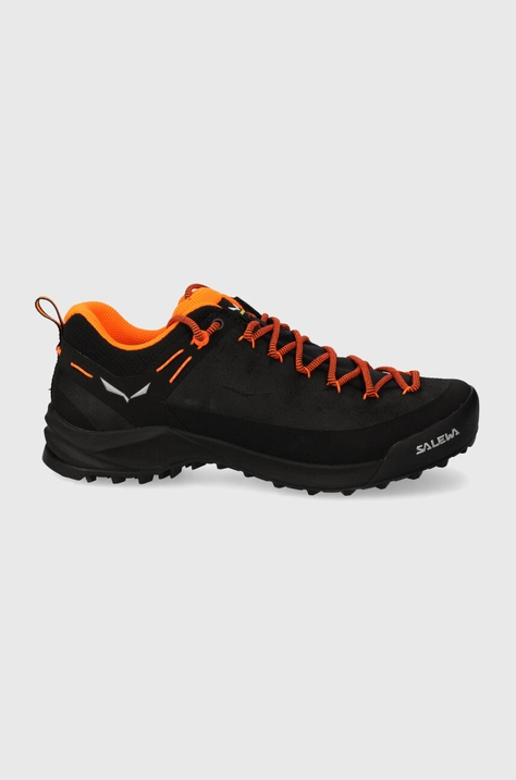 Παπούτσια Salewa Wildfire Leather χρώμα: μαύρο