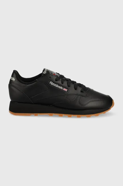 Reebok Classic leather sneakers GY0954 black color