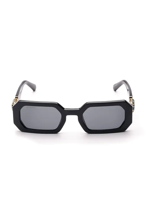 Сонцезахисні окуляри Swarovski жіночі колір чорний