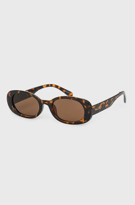 Сонцезахисні окуляри Aldo Contessi жіночі колір коричневий