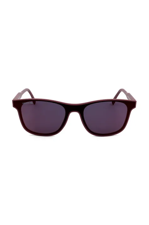 Сонцезахисні окуляри Lacoste чоловічі колір червоний