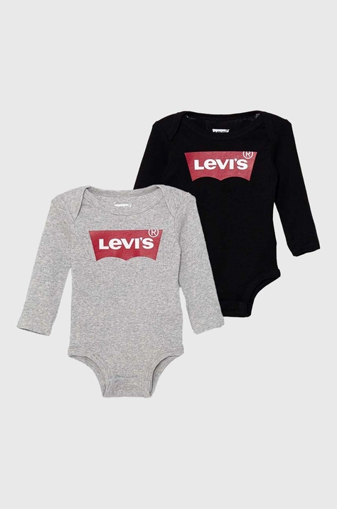 Дитяче бавовняне боді Levi's 2-pack