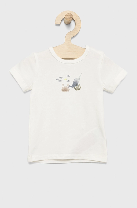 Name it tricou bebe culoarea alb