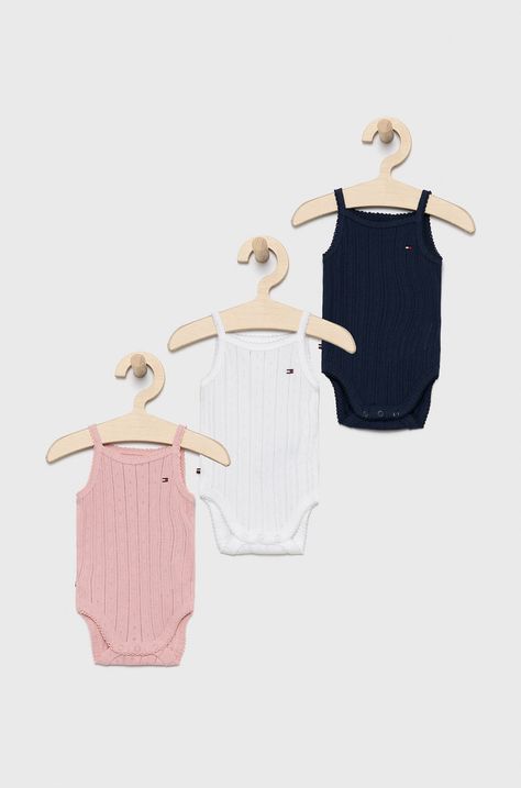 Tommy Hilfiger body bawełniane niemowlęce (3-pack)