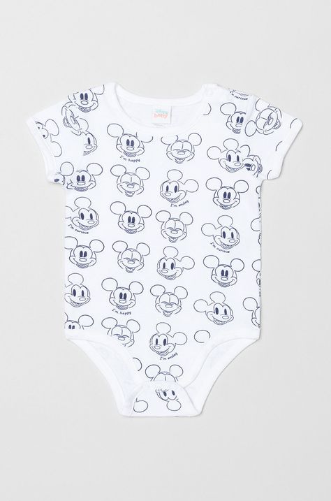 Бебешко боди от памук OVS X Disney (2 чифта)