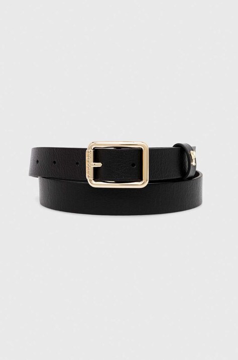 Patrizia Pepe curea de piele femei, culoarea negru, CW6408 L001