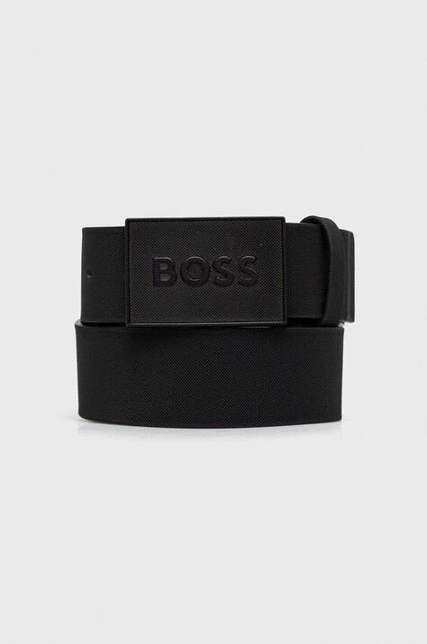 Kožený opasok BOSS pánsky,čierna farba,50471333