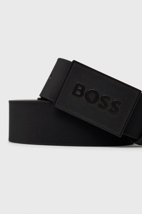 BOSS ремінь чоловічий шкіряний — SS22-PAM046, чорний — фото 2