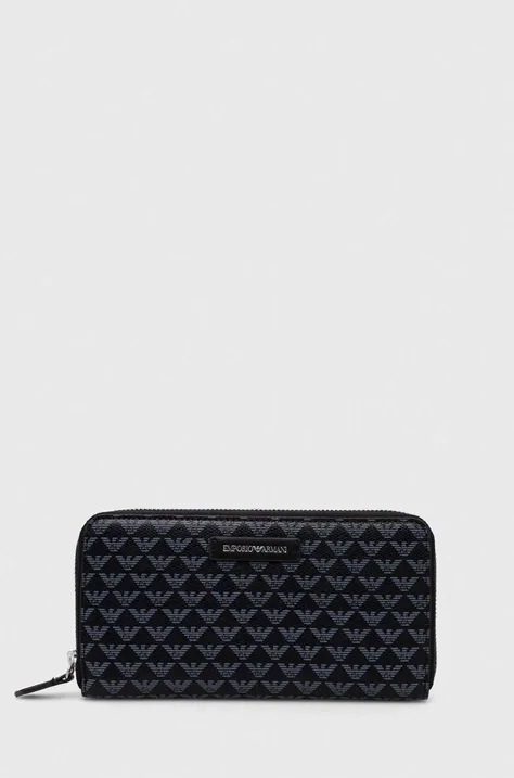 Peňaženka Emporio Armani dámsky, čierna farba