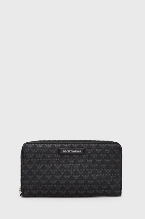 Peňaženka Emporio Armani dámsky, čierna farba, Y3H168 Y413E