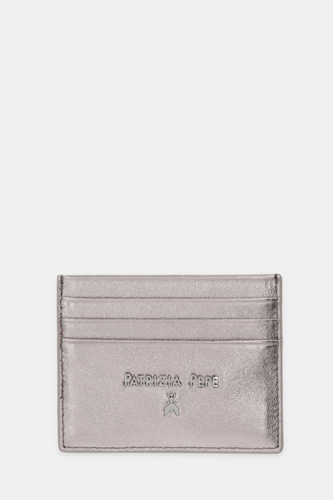 Kožené puzdro na karty Patrizia Pepe béžová farba, CQ7001 L001