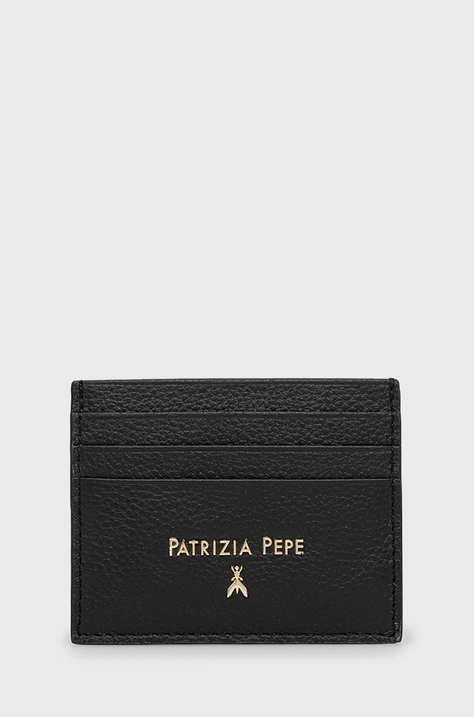 Patrizia Pepe carcasa din piele culoarea negru