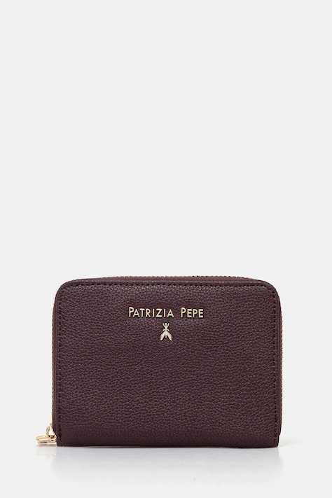 Kožená peněženka Patrizia Pepe dámská, béžová barva, CQ8512 L001