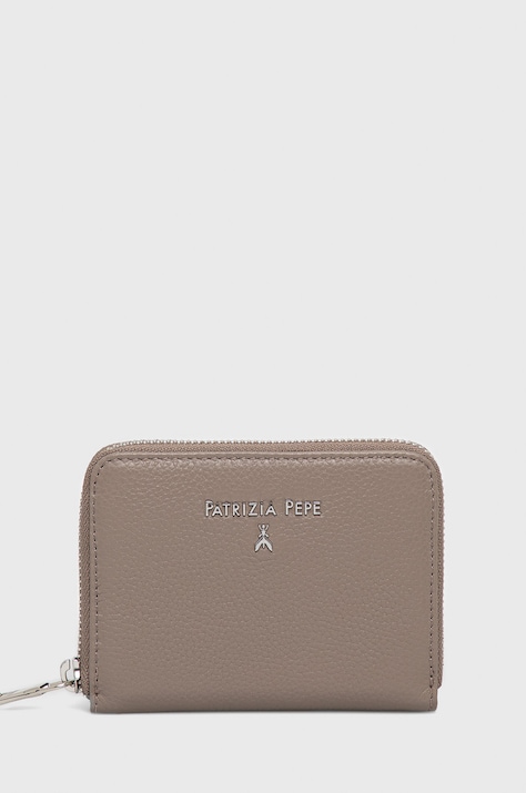 Patrizia Pepe portfel skórzany damski kolor brązowy CQ8512 L001