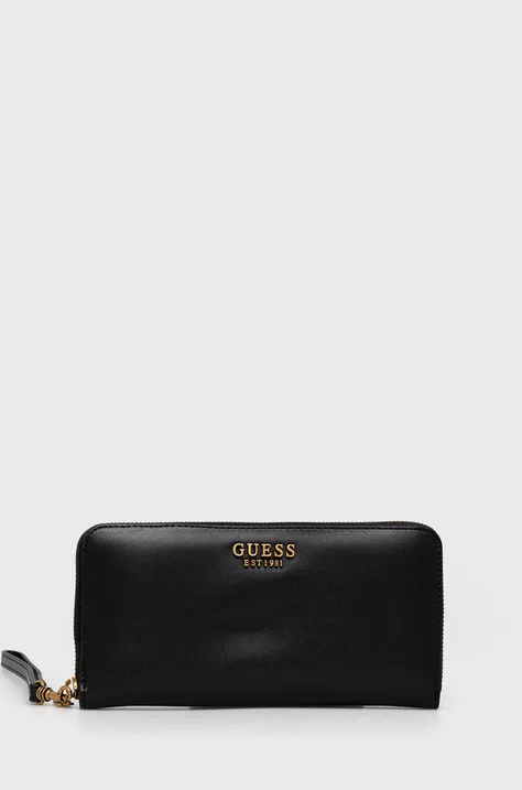 Πορτοφόλι Guess γυναικεία, χρώμα: μαύρο