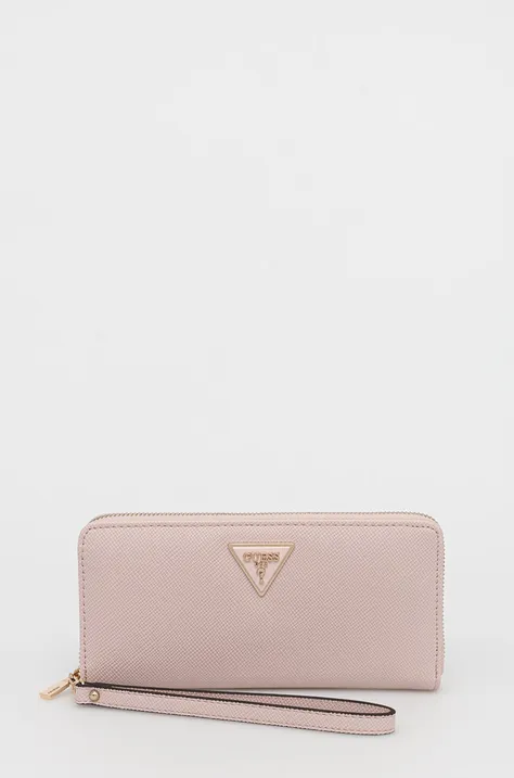 Guess portfel LAUREL damski kolor różowy SWZG85 00460