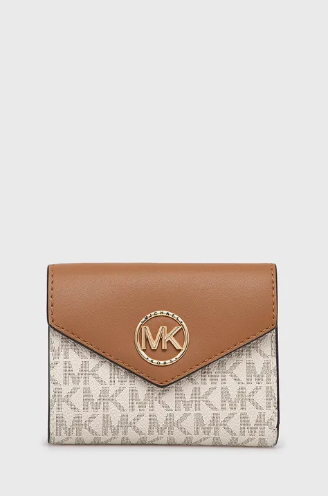 Peňaženka MICHAEL Michael Kors dámsky, hnedá farba
