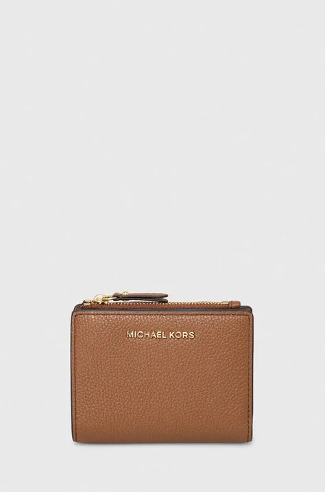 Шкіряний гаманець MICHAEL Michael Kors жіночий колір чорний