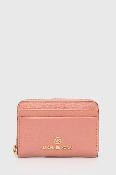Кожаный кошелек MICHAEL Michael Kors женский цвет розовый