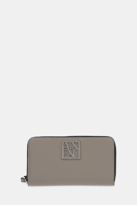 Armani Exchange portfel damski kolor brązowy 948486 0A874