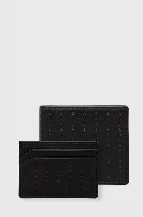Peňaženka a kožený obal na karty Hugo