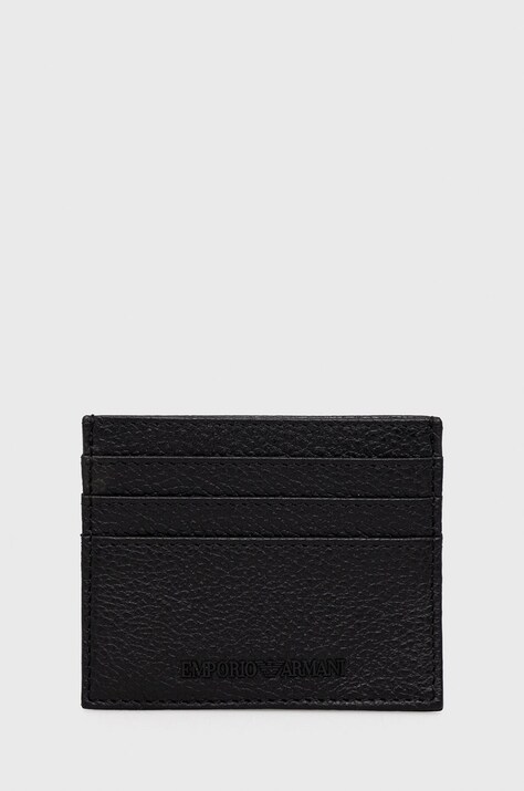 Гаманець та чохол для карток Emporio Armani — SS22-PFM01K, чорний — фото 4