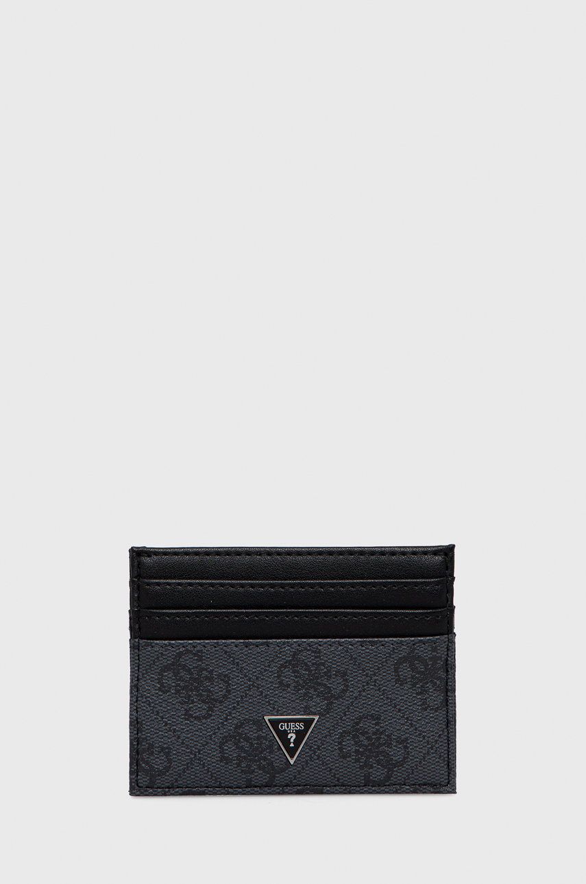 Etui za kartice Guess za muškarce, boja: crna