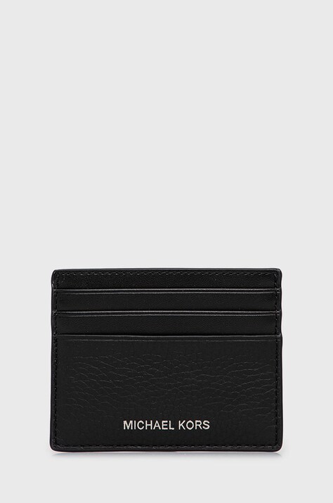 Michael Kors carcasa din piele barbati, culoarea negru