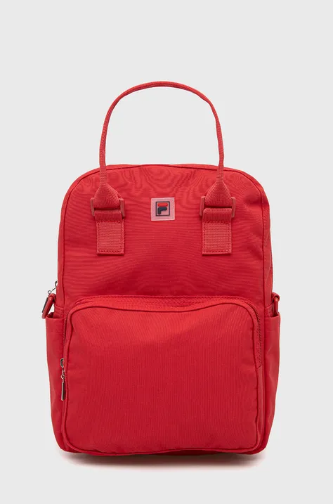 Дитячий рюкзак Fila колір червоний великий однотонний