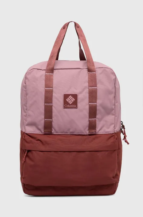 Рюкзак Columbia колір рожевий великий візерунок