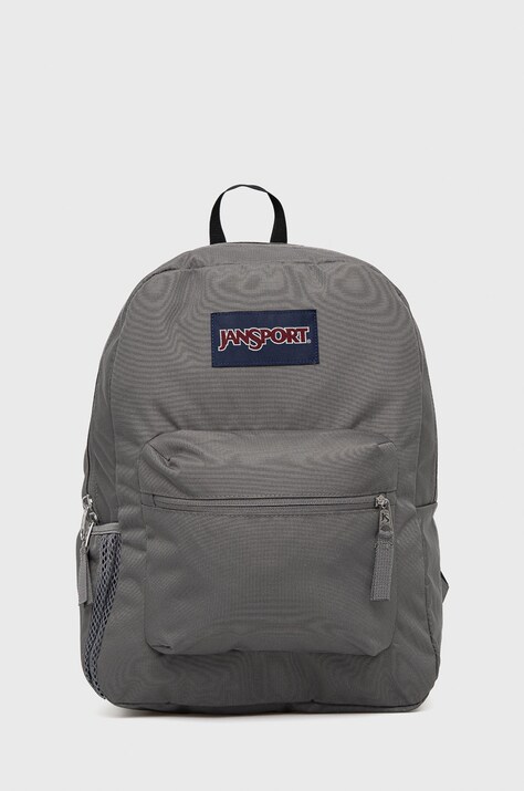 Рюкзак Jansport колір сірий великий однотонний