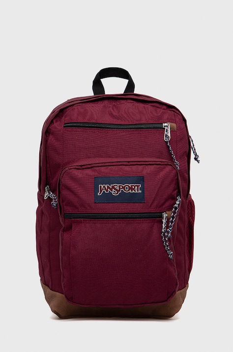 Рюкзак Jansport цвет бордовый большой с аппликацией