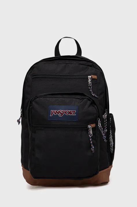 Jansport plecak kolor czarny duży z aplikacją