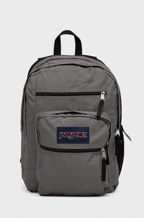 Рюкзак Jansport колір сірий великий з аплікацією