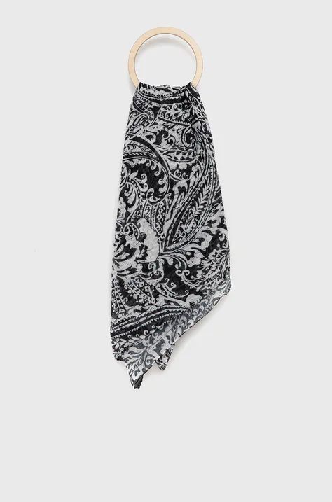 Шарф Lauren Ralph Lauren жіночий колір чорний візерунок