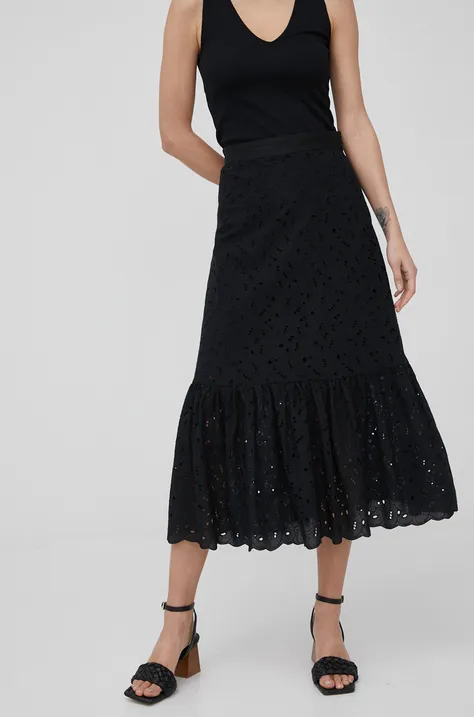 Βαμβακερή φούστα Pennyblack χρώμα: μαύρο