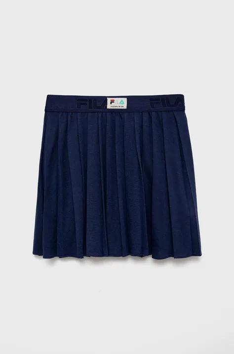 Dječja suknja Fila boja: tamno plava, mini, širi se prema dolje