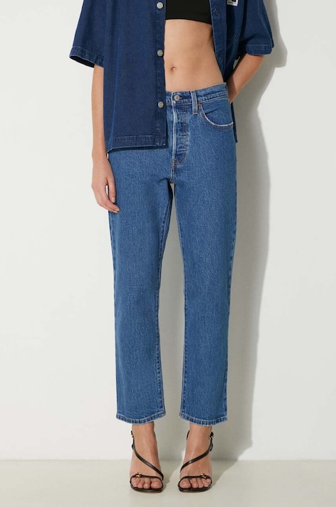Džíny Levi's 501 dámské, high waist, 36200.0225-MedIndigo