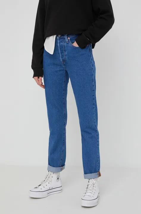 Levi's jeans 501 femei, high waist 36200.0225-MedIndigo