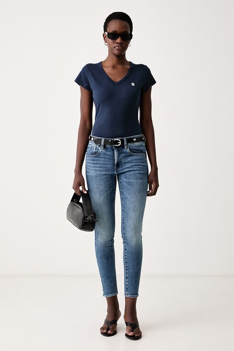G-Star джинси skinny жіночі — SS22-SJD0AI, блакитний — фото 2