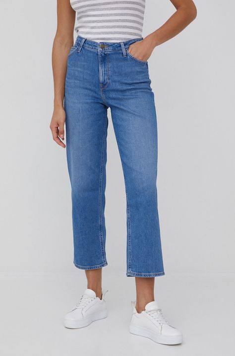 Lee jeansi Wide Leg Long Used Alton femei , high waist