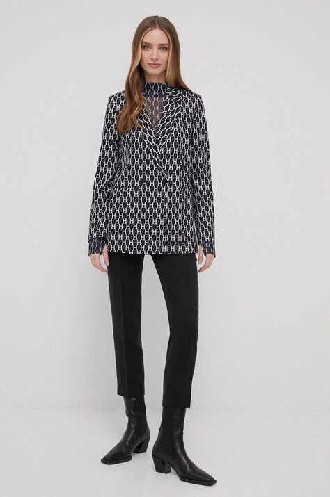 Брюки Hugo женские цвет чёрный прямое высокая посадка